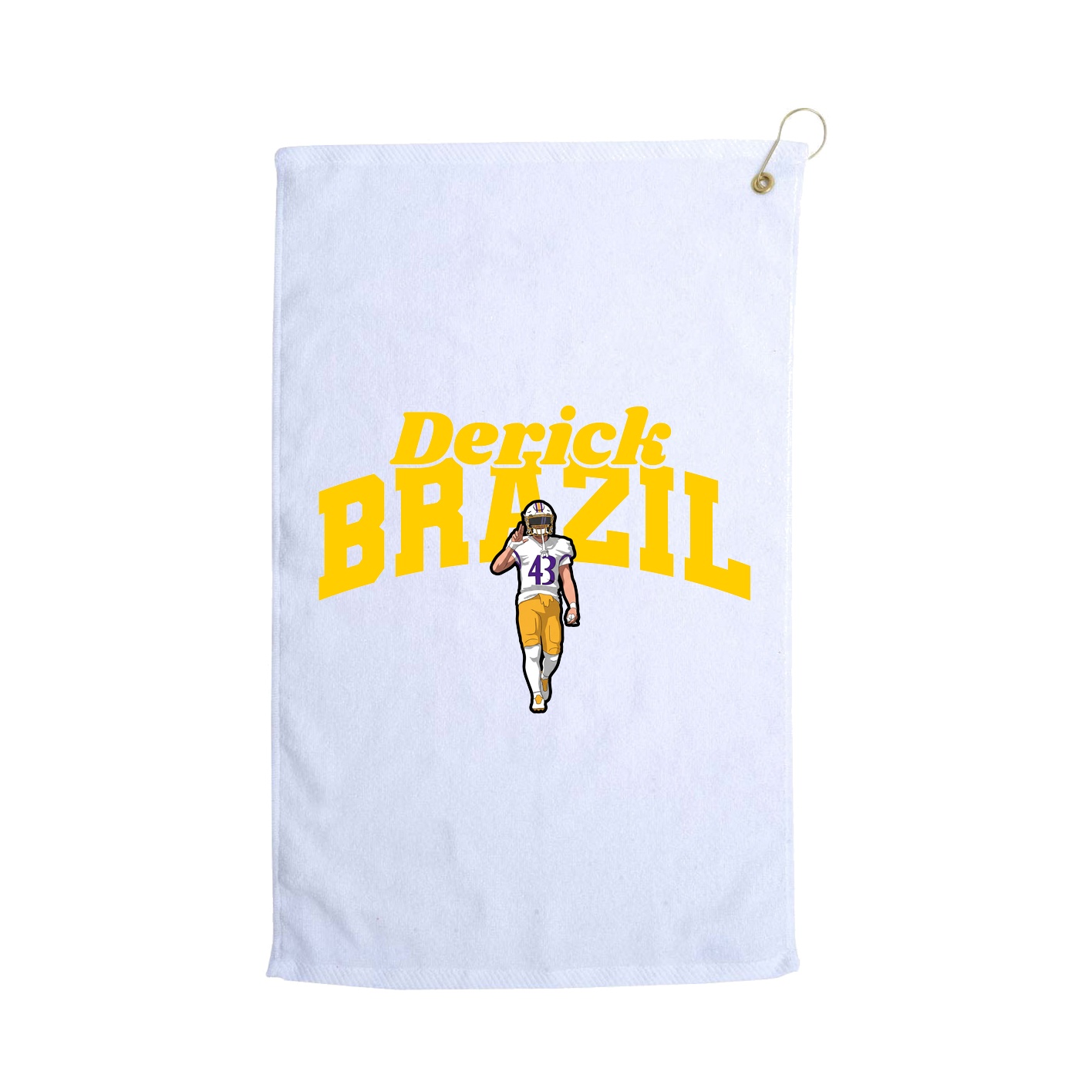 Golf Towel — Signature Arch in White