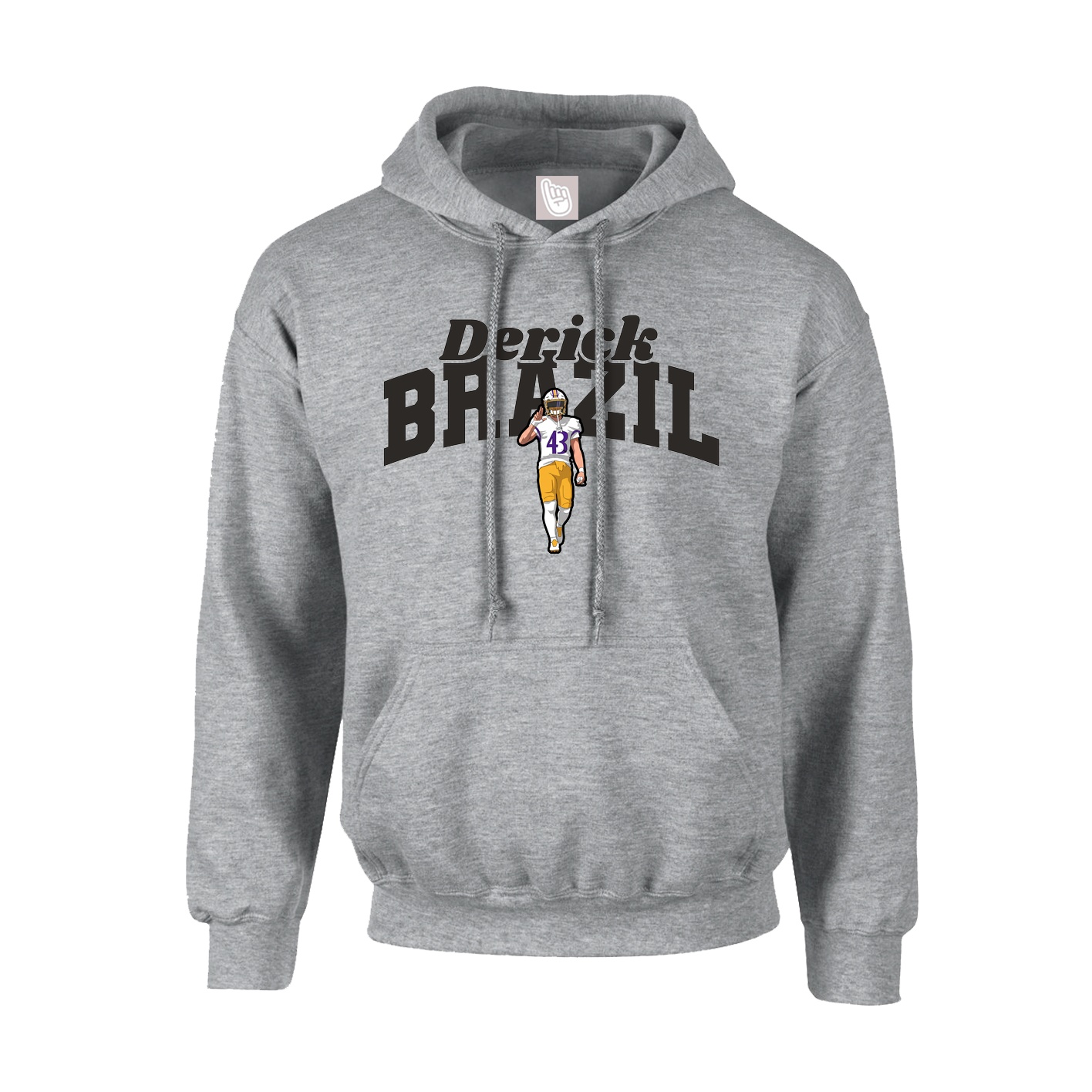 Hoodie — Signature Arch in Grey