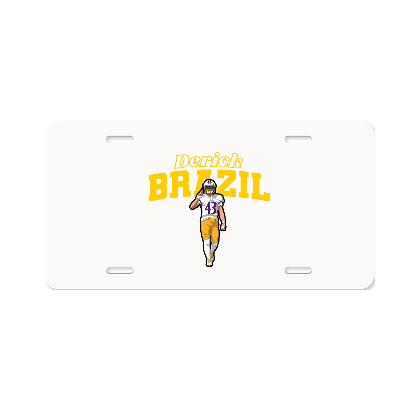 License Plate — Name Arch in Classic