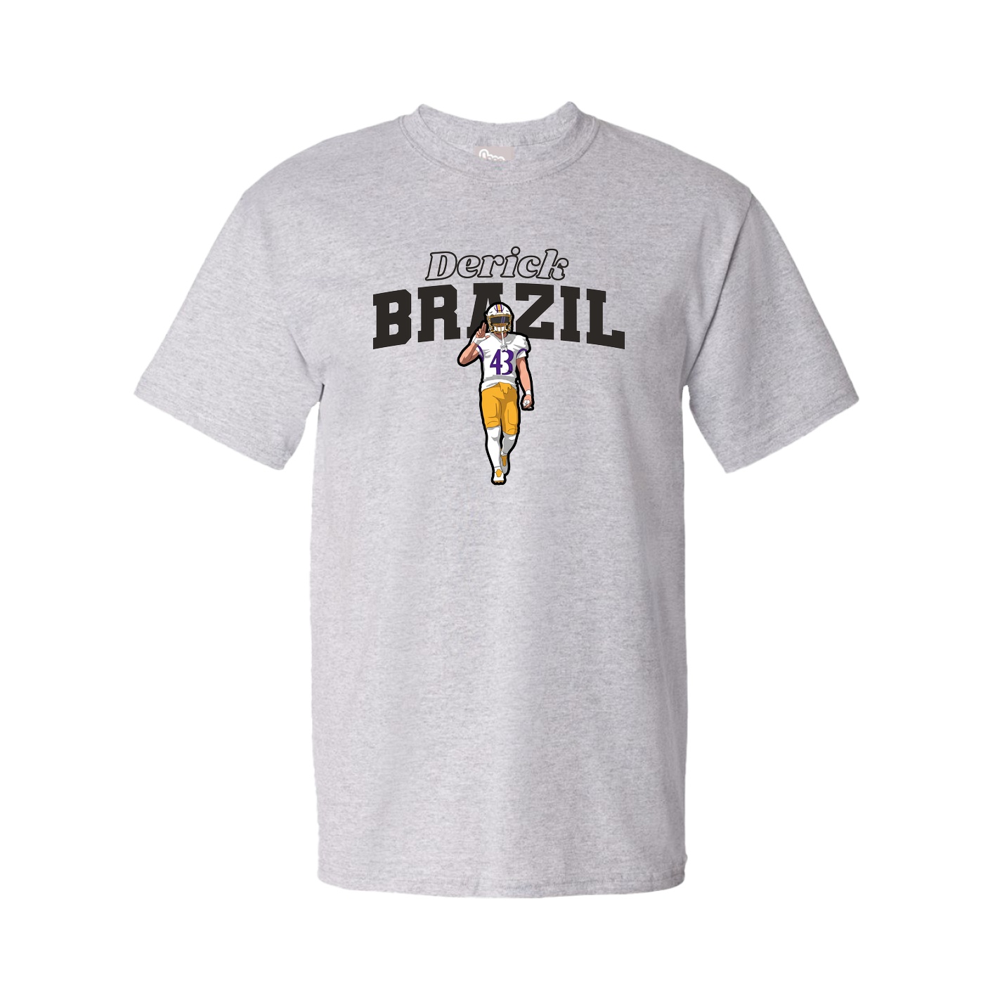 Tee — Name Arch in Grey