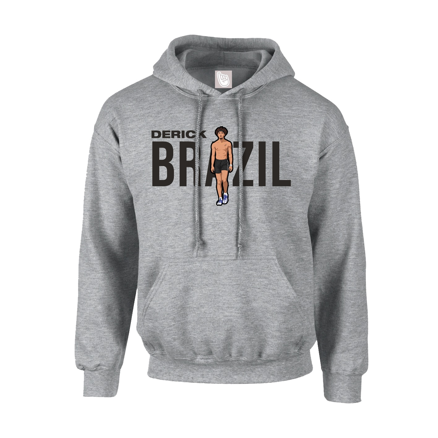 Youth Hoodie — Player Name in Grey