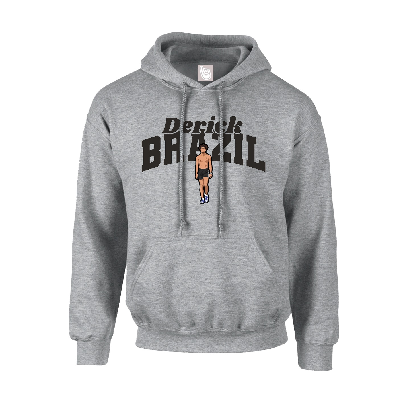 Youth Hoodie — Signature Arch in Grey