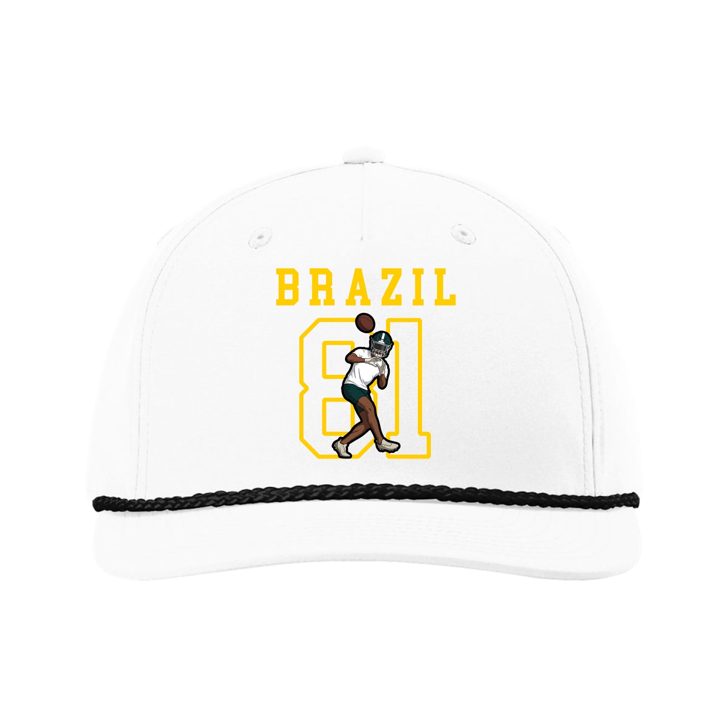 Five-Panel Classic Rope Cap — Shirsey in White