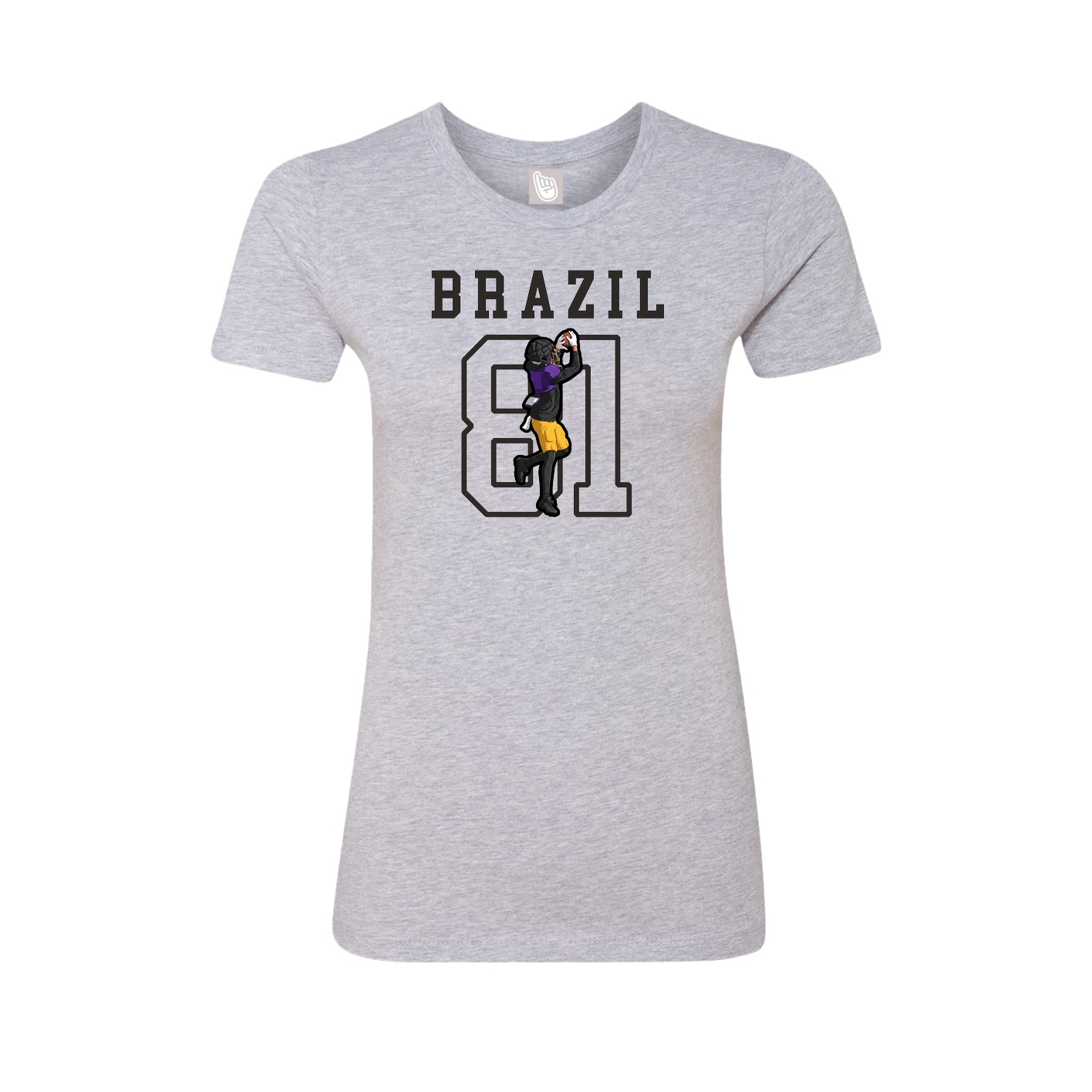 Fitted Women's Tee — Shirsey in Grey