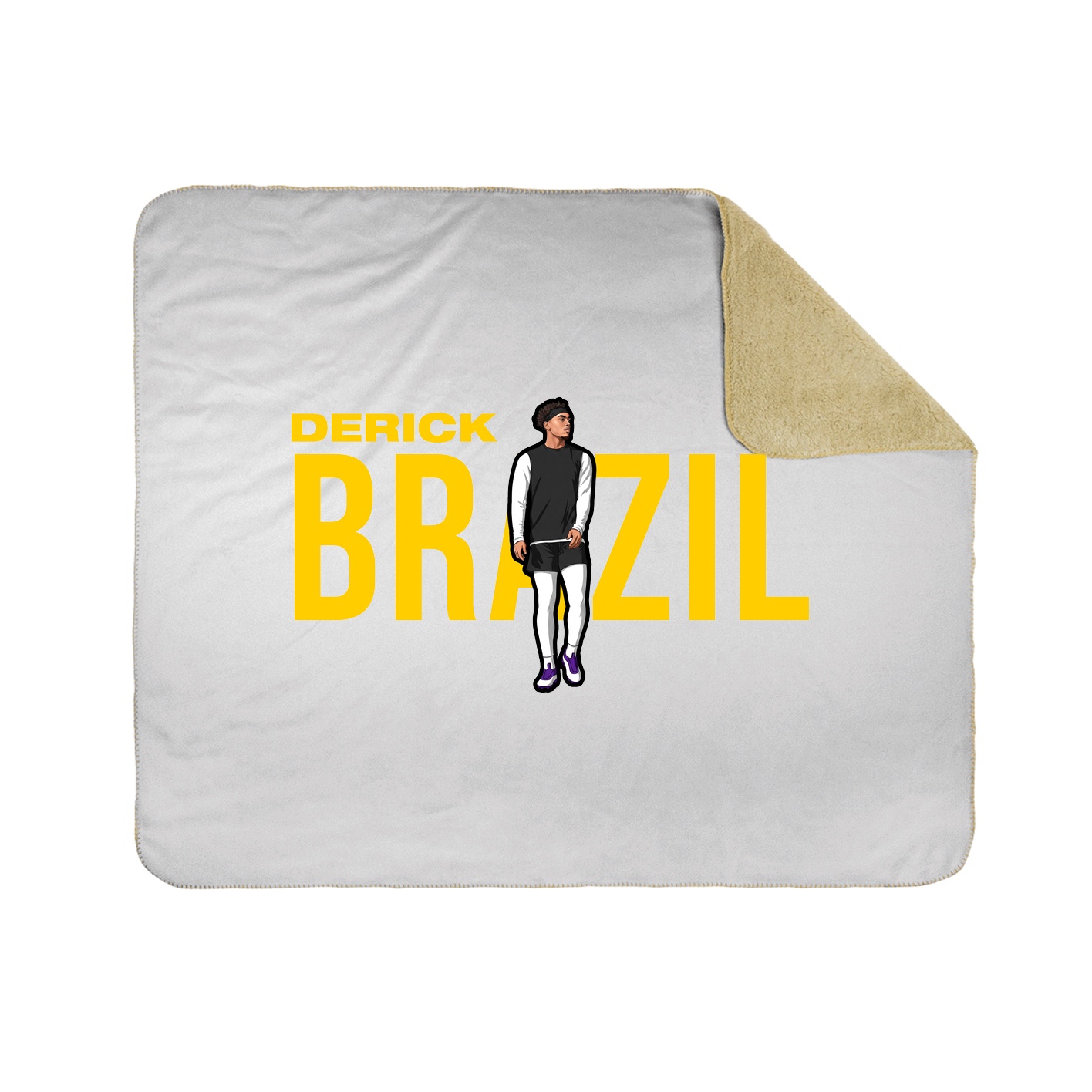 Throw Blanket — Player Name in White