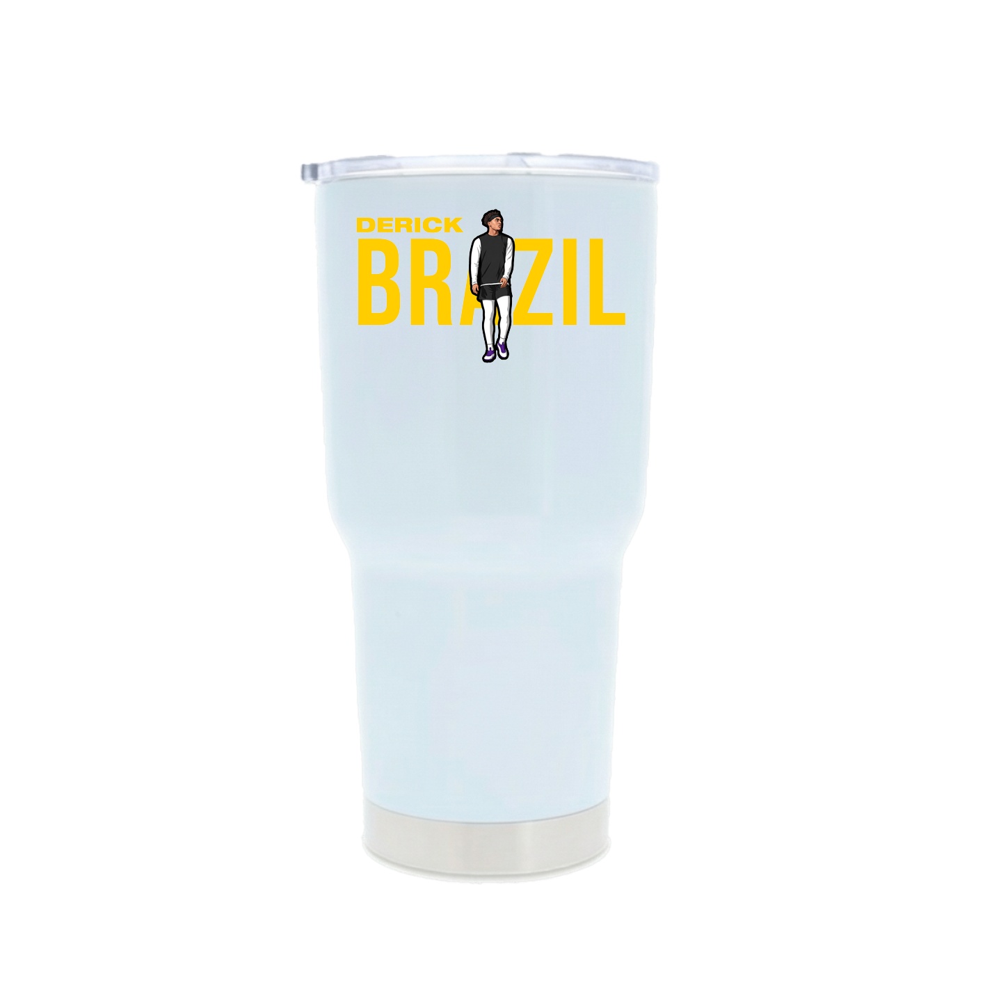 30oz Stainless Steel Tumbler — Player Name in White