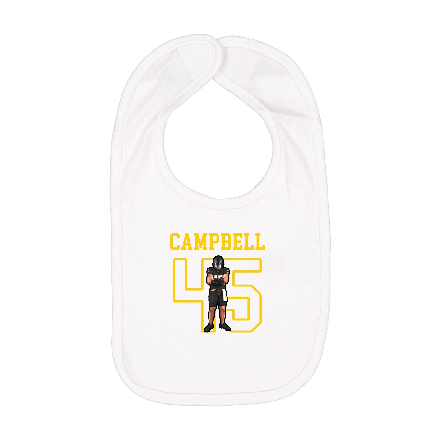 Infant Bib — Shirsey in White