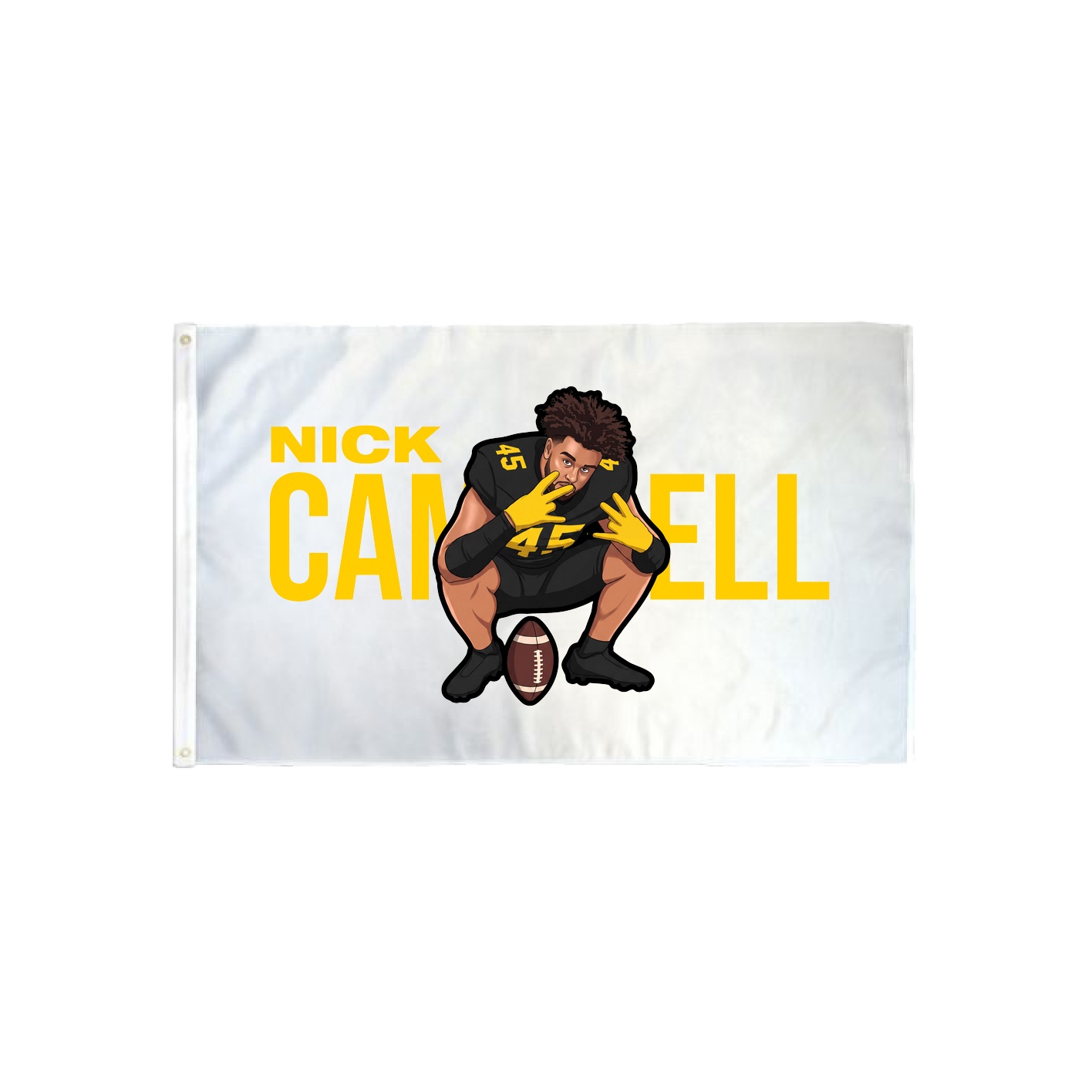 3x5 Flag — Player Name in Classic