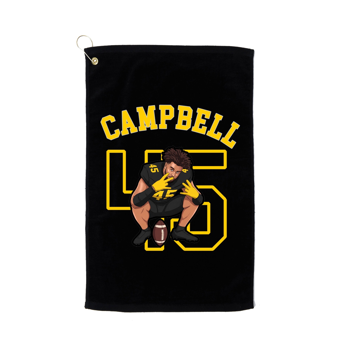 Golf Towel — Shirsey Arch in Black