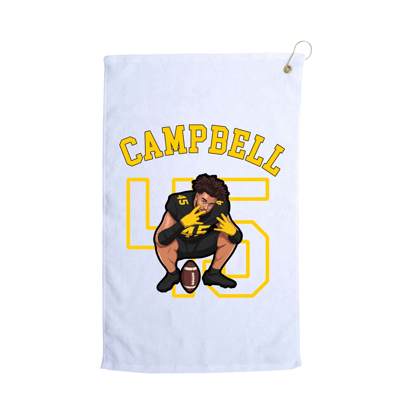 Golf Towel — Shirsey Arch in White