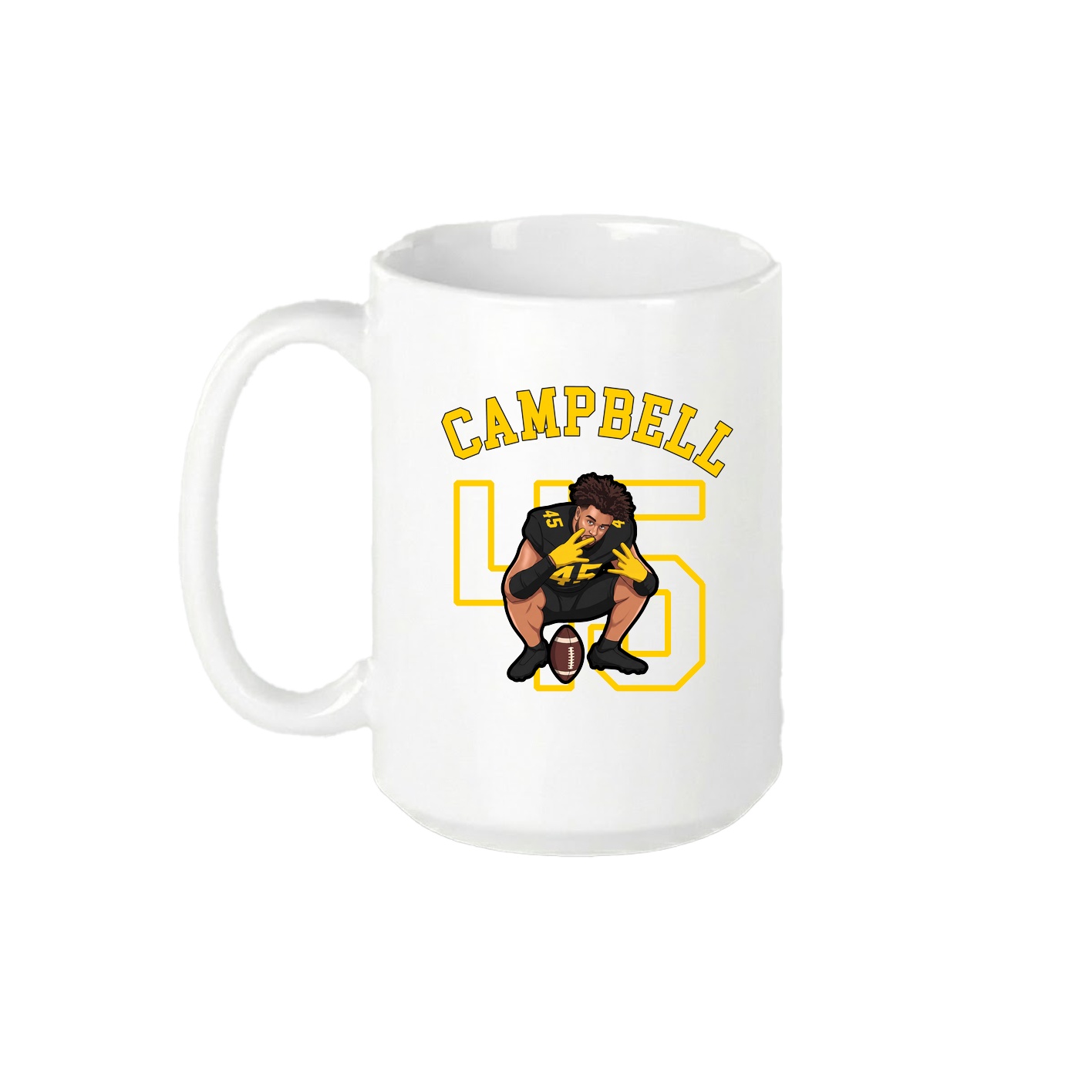 15oz Coffee Mug — Shirsey Arch in White