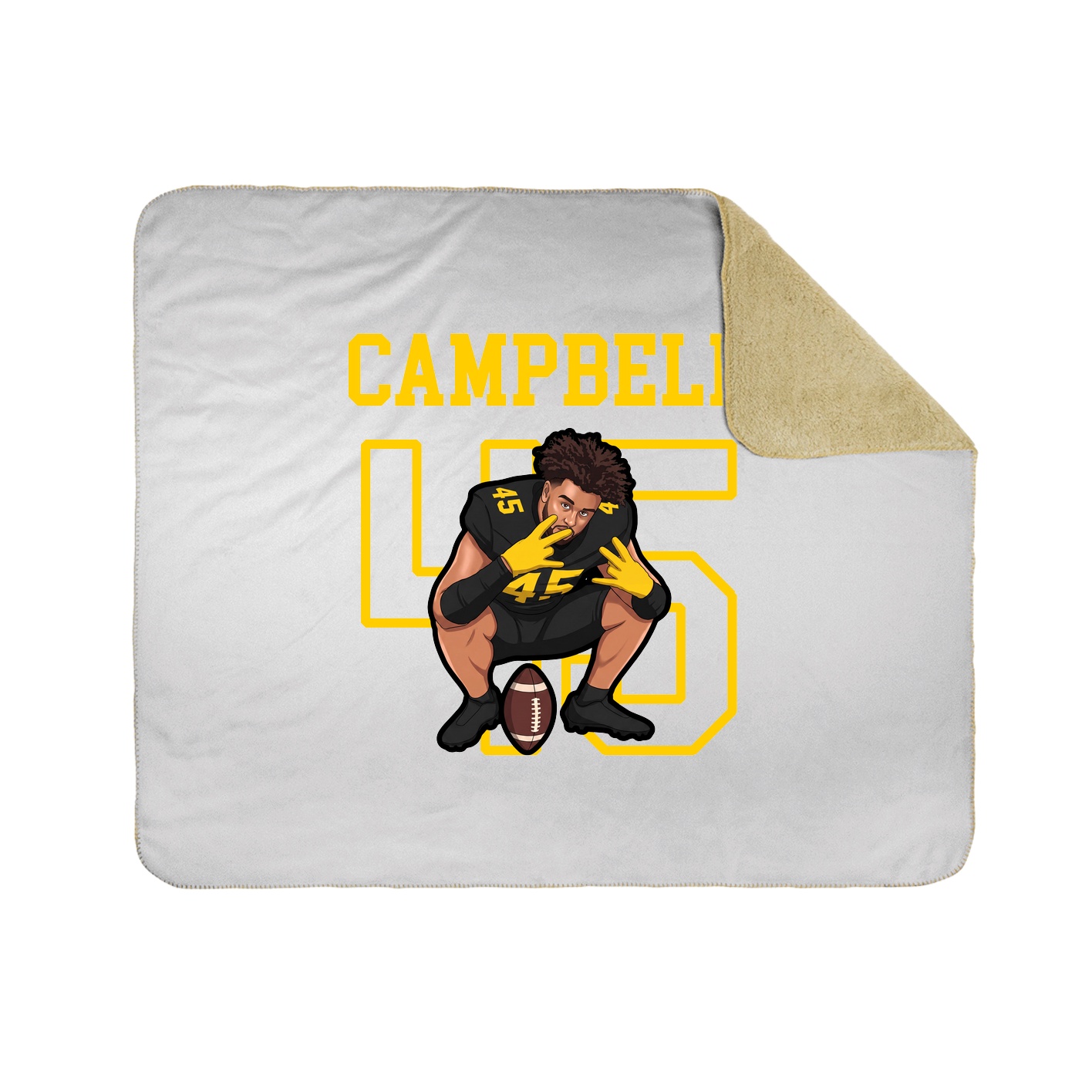 Throw Blanket — Shirsey in White