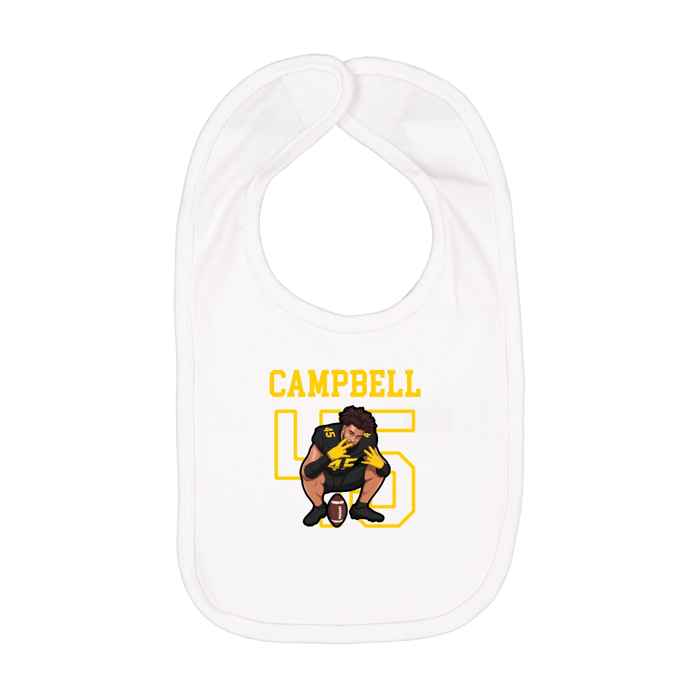 Infant Bib — Shirsey in White