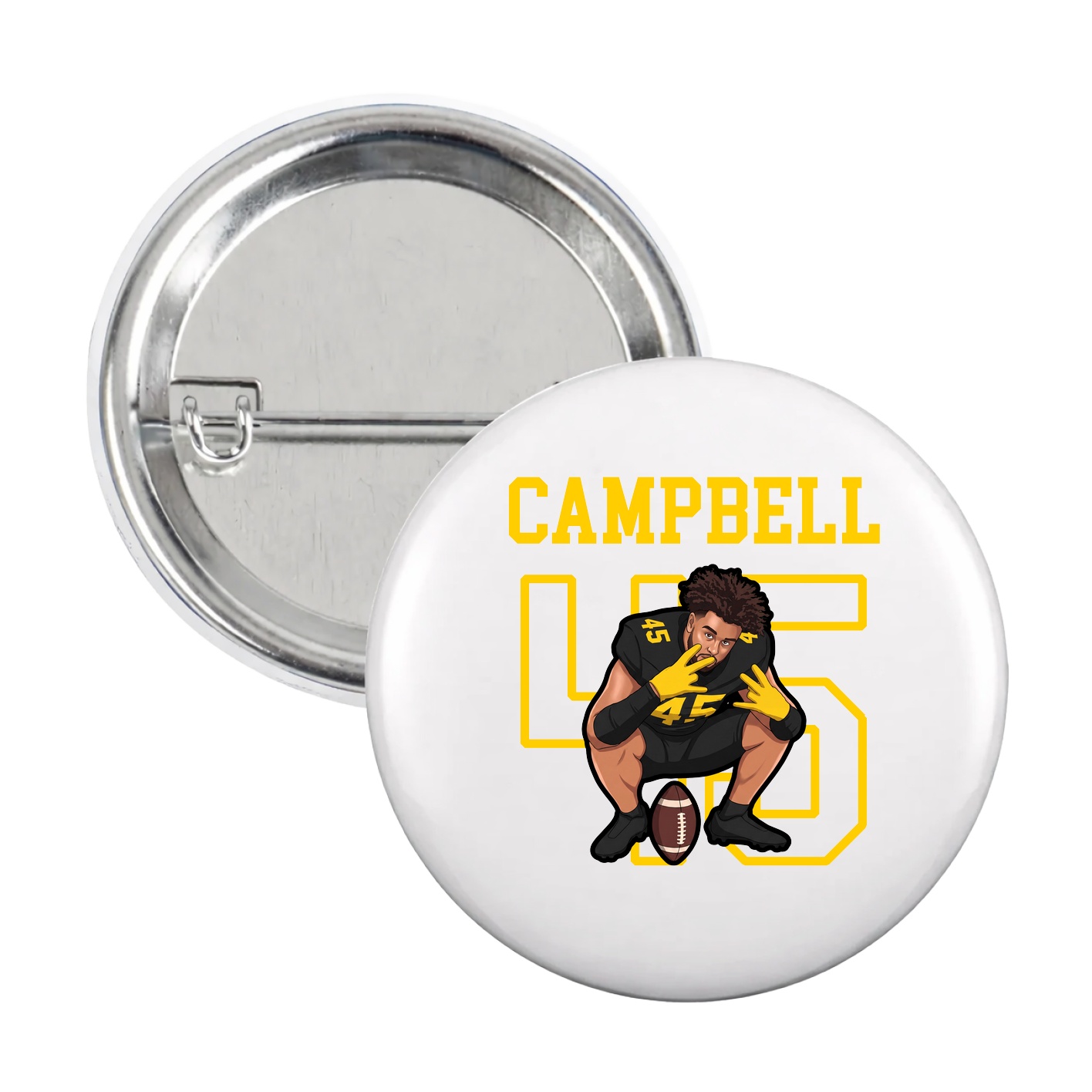 Game Day Button — Shirsey in White