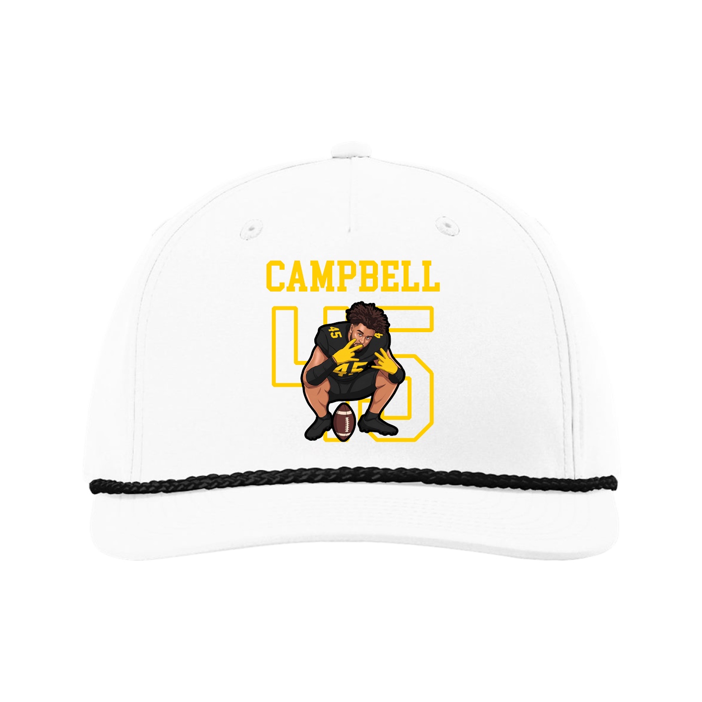 Five-Panel Classic Rope Cap — Shirsey in White