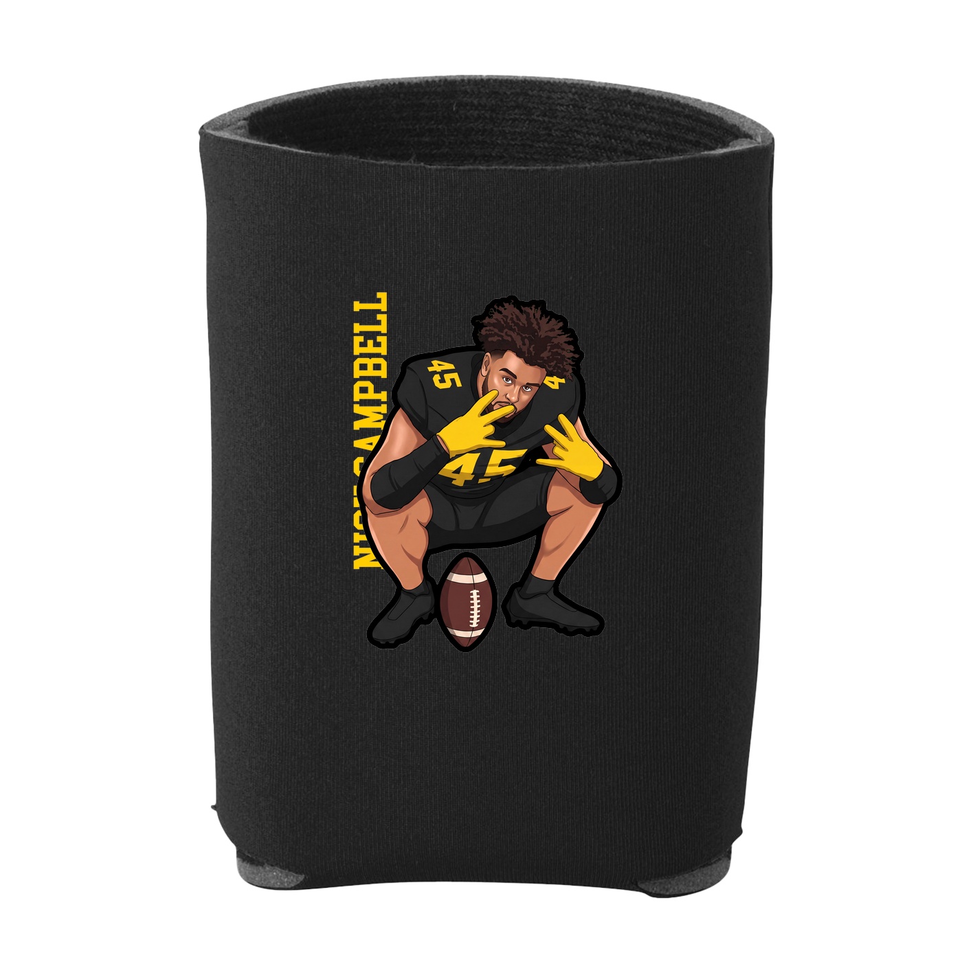 Can Holder — Name Vertical in Black