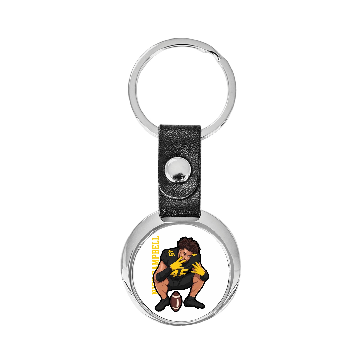 Key Chain — Name Vertical in Classic