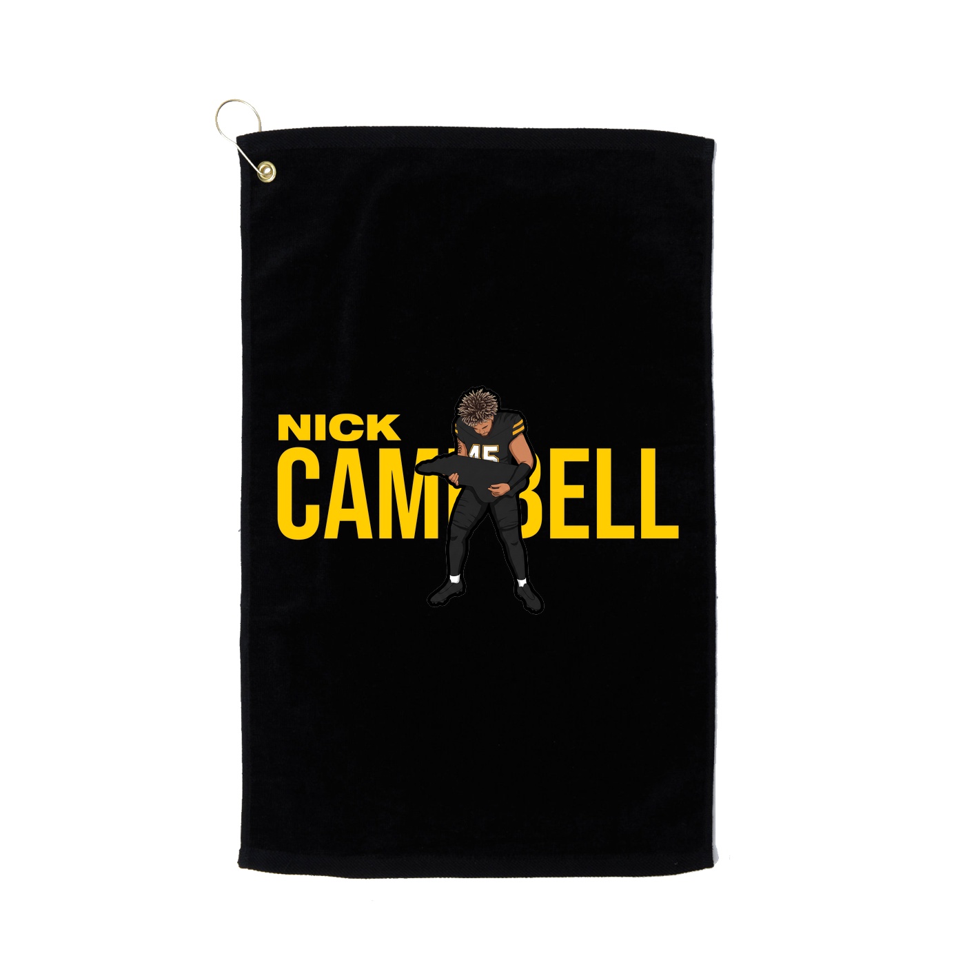 Golf Towel — Player Name in Black