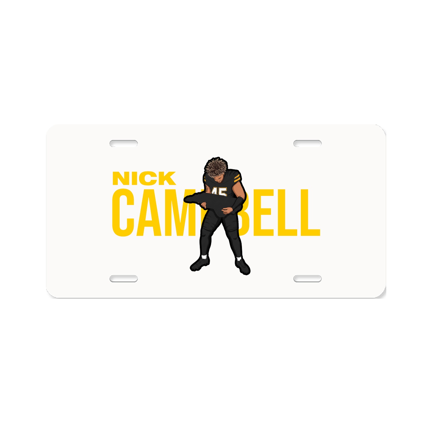 License Plate — Player Name in Classic