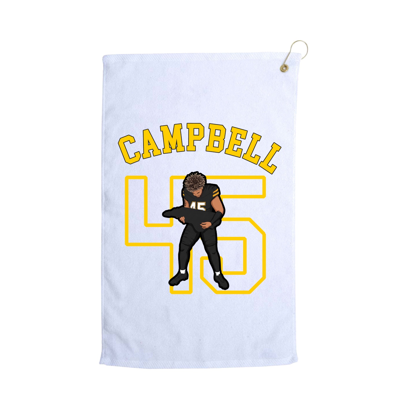 Golf Towel — Shirsey Arch in White