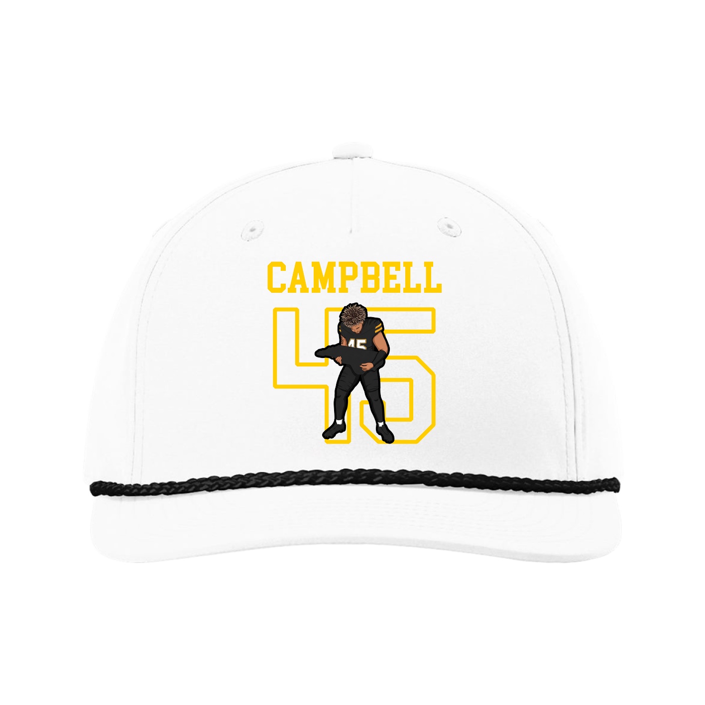 Five-Panel Classic Rope Cap — Shirsey in White