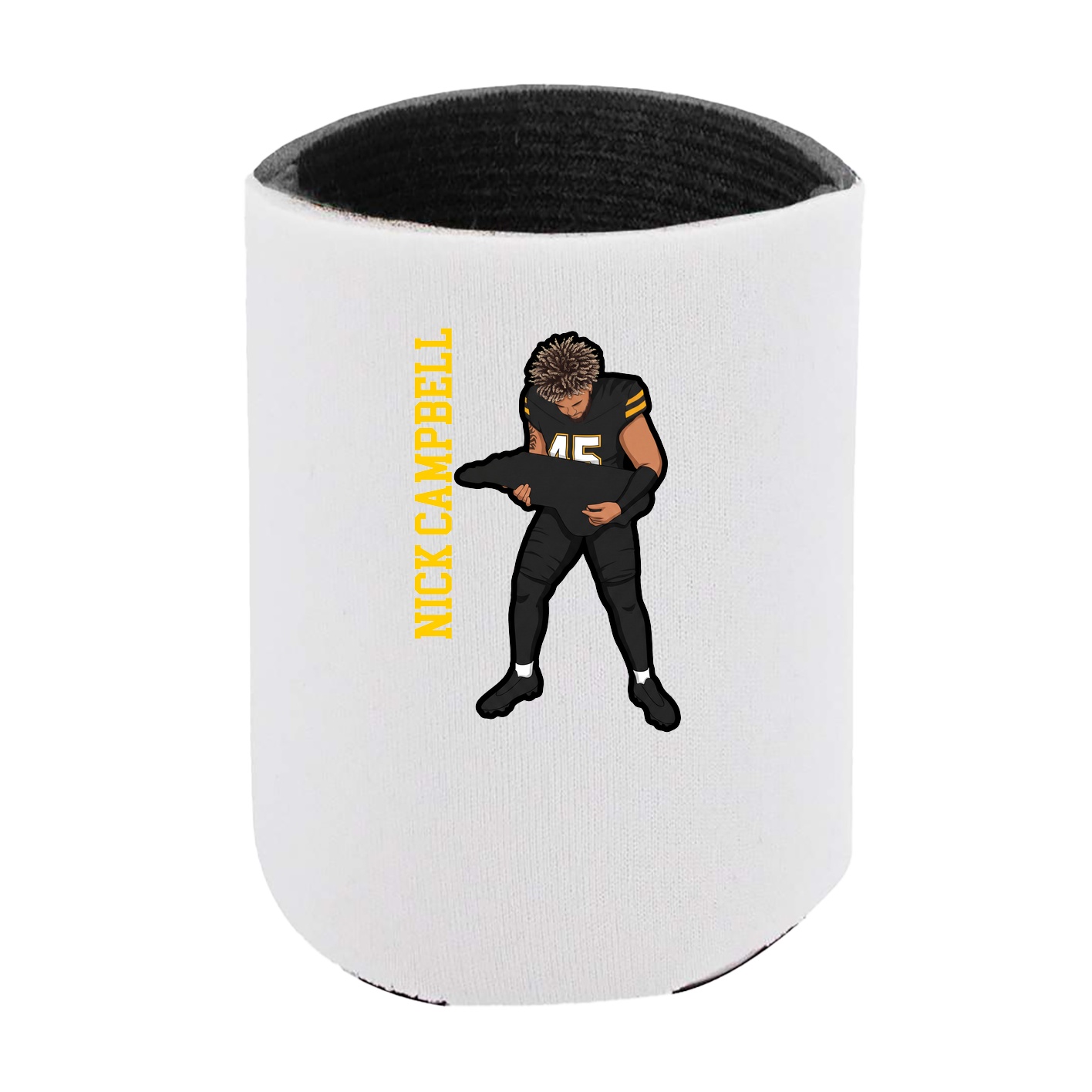 Can Holder — Name Vertical in White