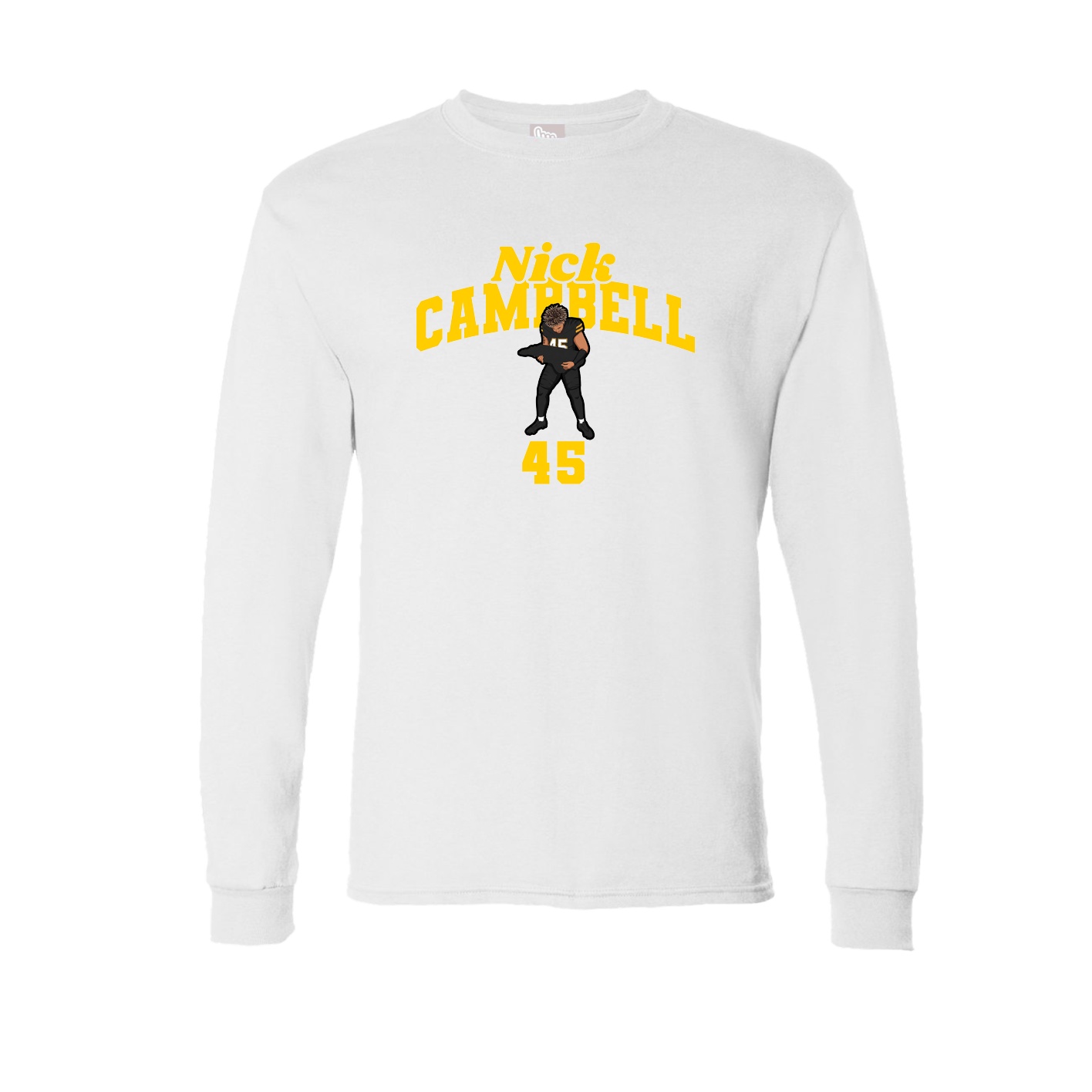 Long Sleeve Tee — Signature Arch in White