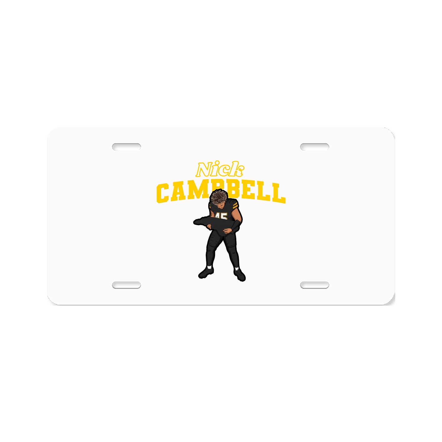 License Plate — Name Arch in Classic