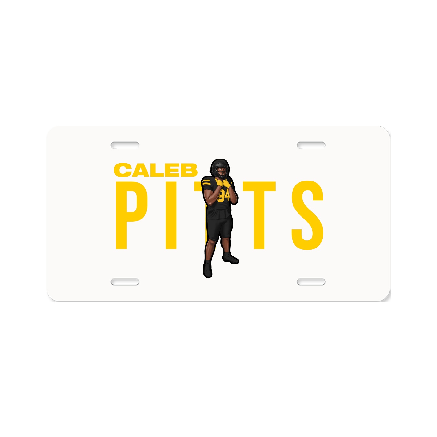 License Plate — Player Name in Classic