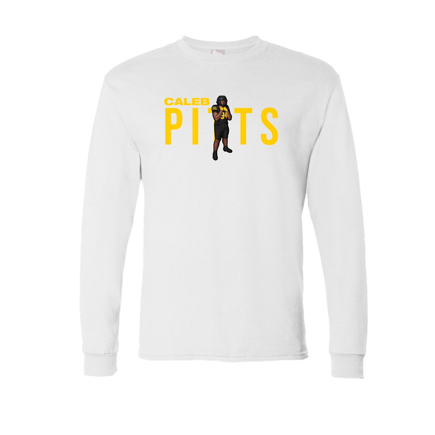 Long Sleeve Tee — Player Name in White