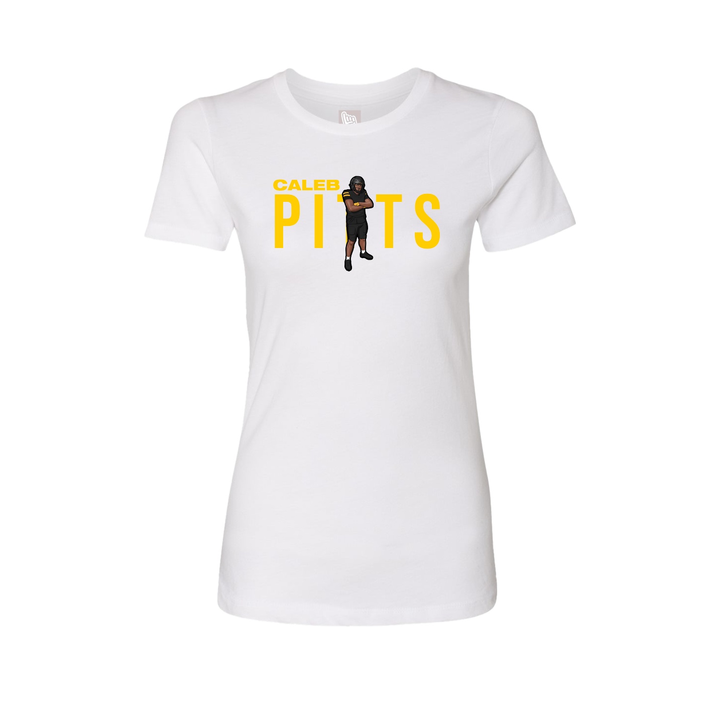 Fitted Women's Tee — Player Name in White
