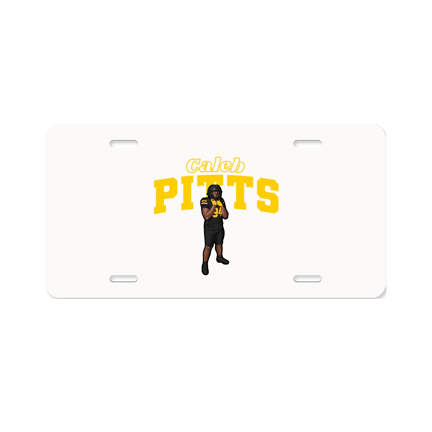 License Plate — Name Arch in Classic