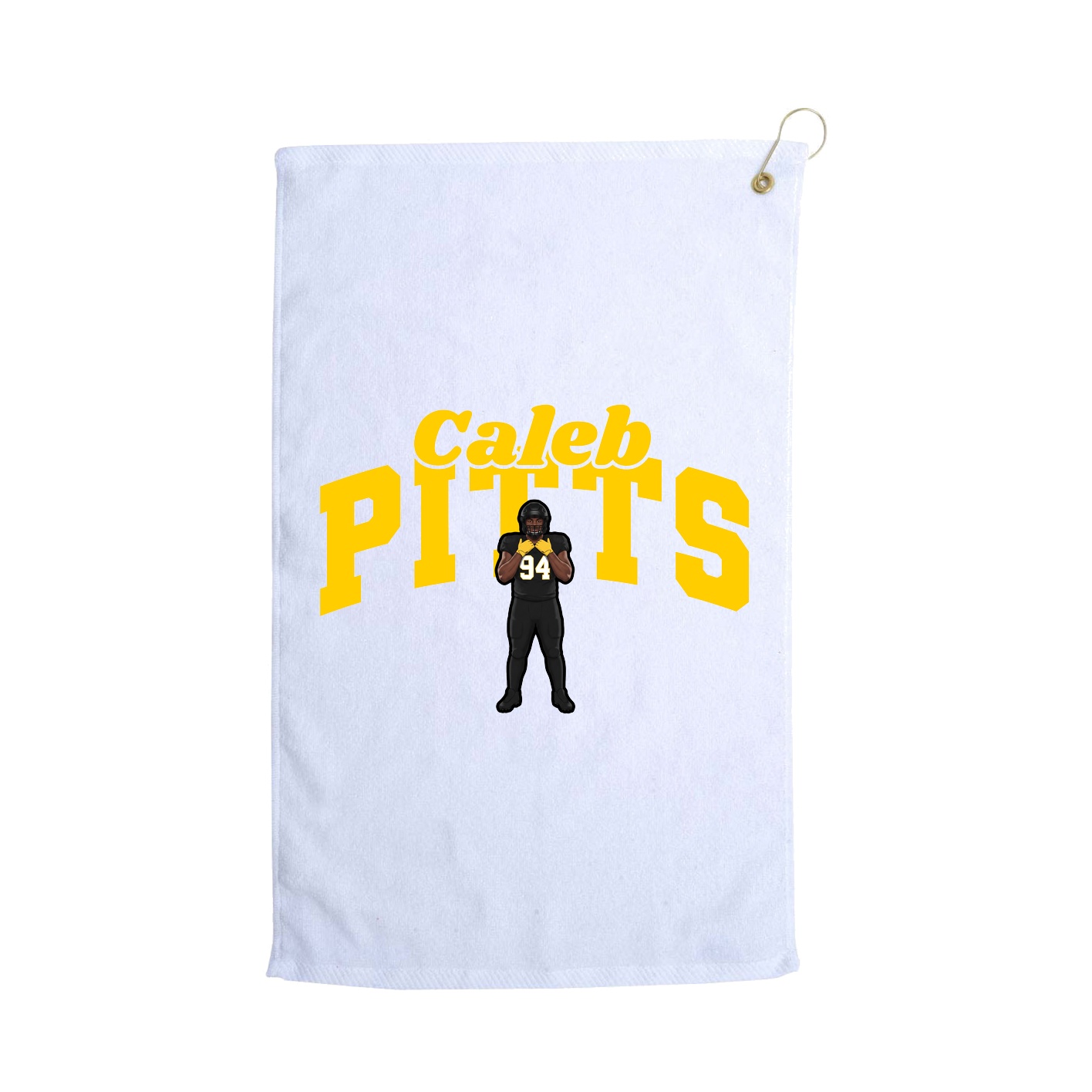 Golf Towel — Signature Arch in White
