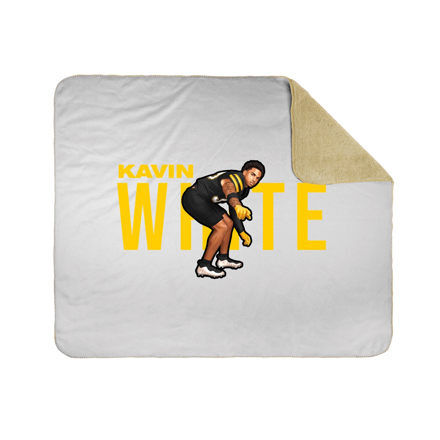 Throw Blanket — Player Name in White