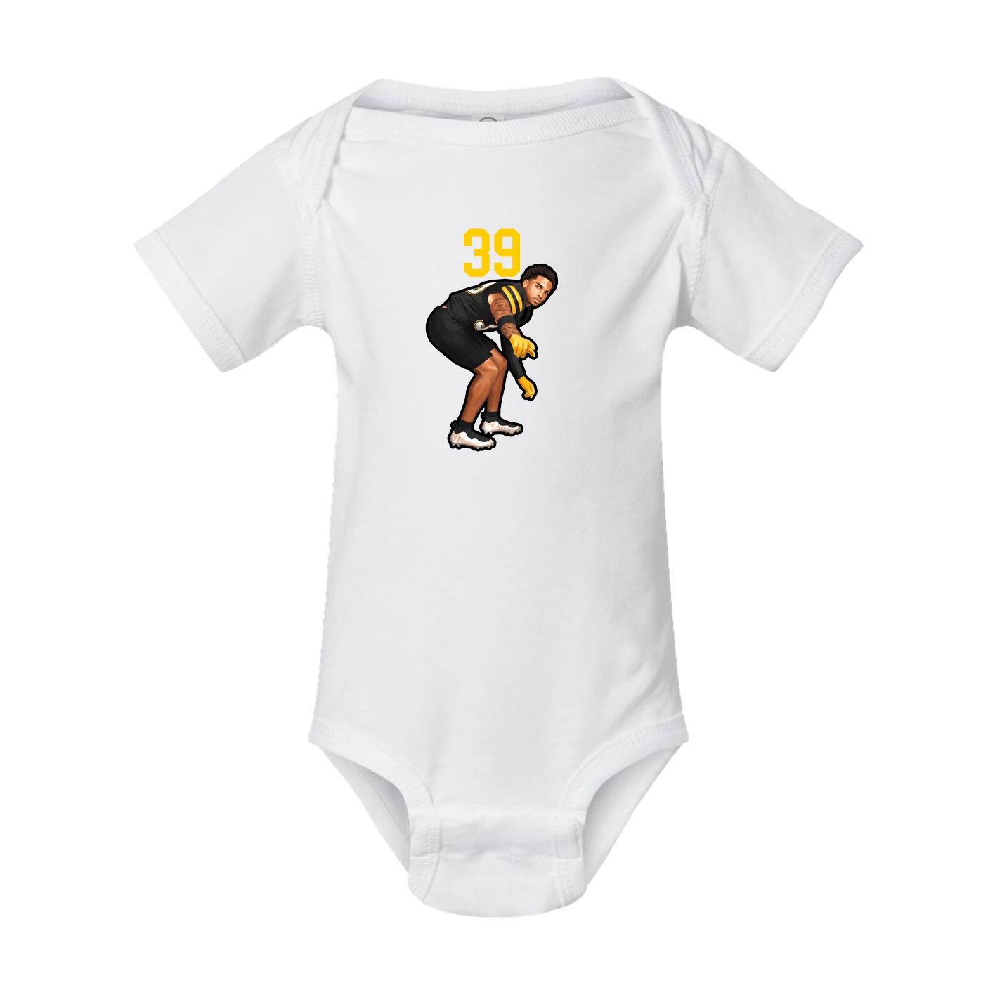 Baby Onesie — Number Top in White