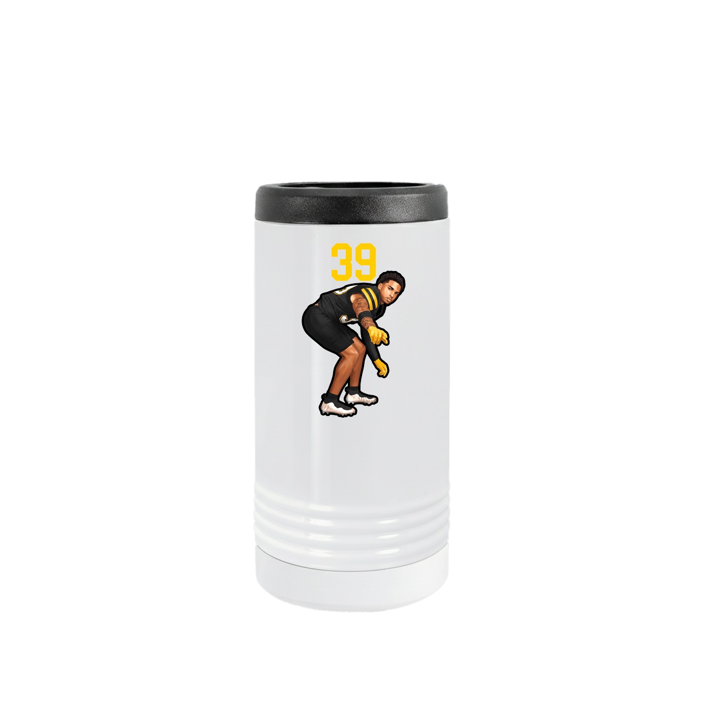 Slim Beverage Holder — Number Top in White
