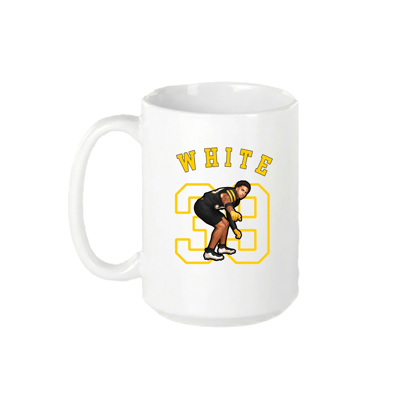 15oz Coffee Mug — Shirsey Arch in White