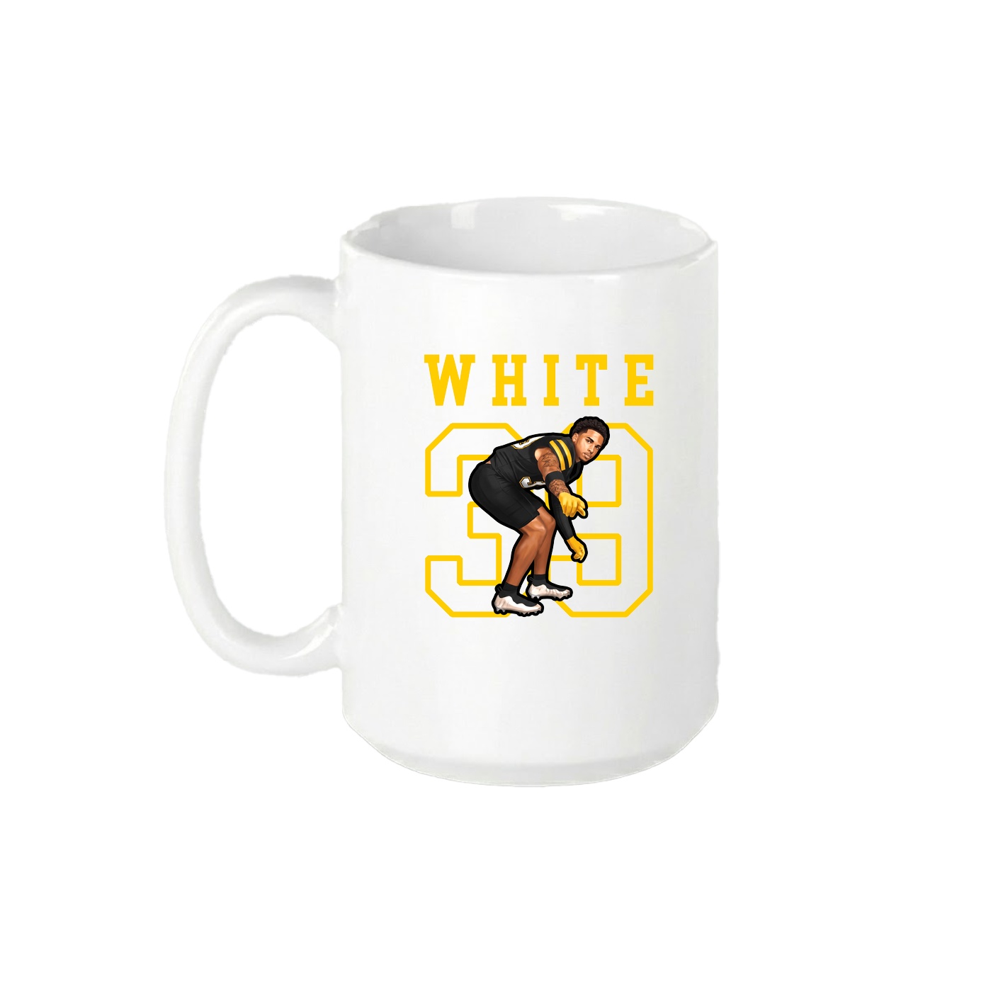 15oz Coffee Mug — Shirsey in White