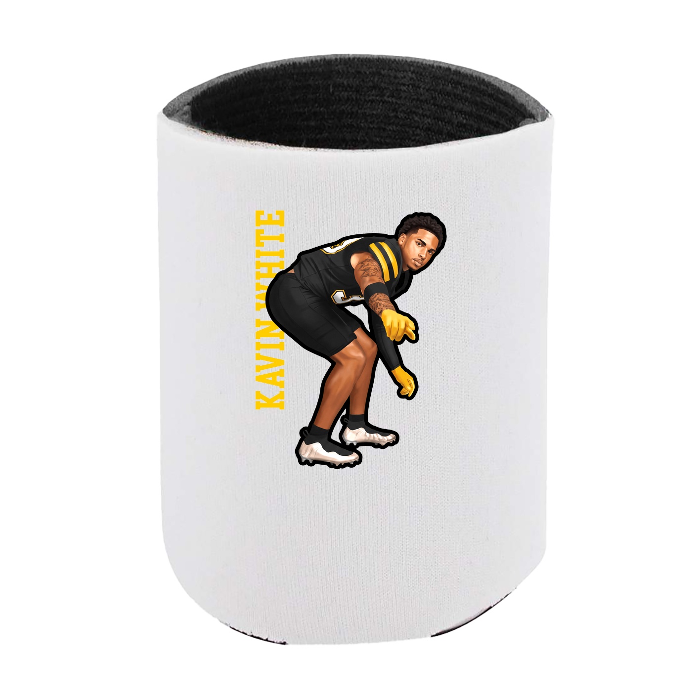 Can Holder — Name Vertical in White