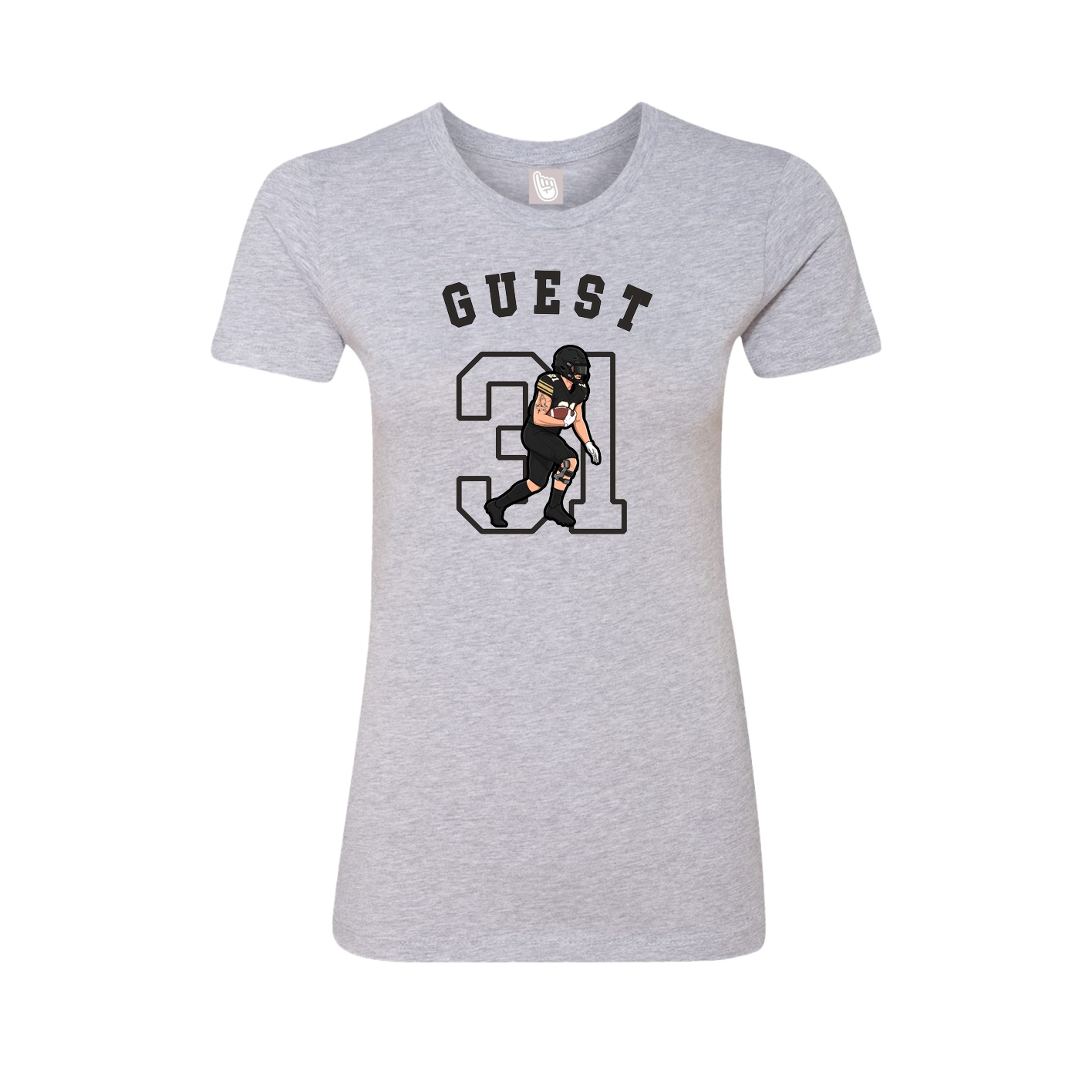 Fitted Women's Tee — Shirsey Arch in Grey