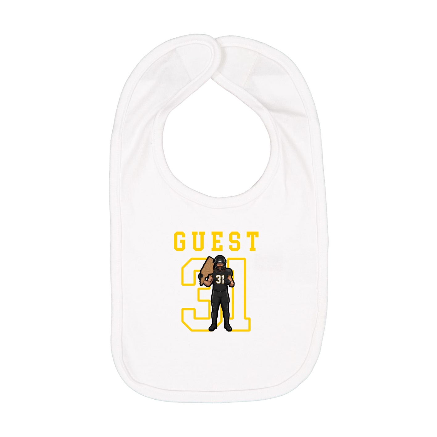 Infant Bib — Shirsey in White