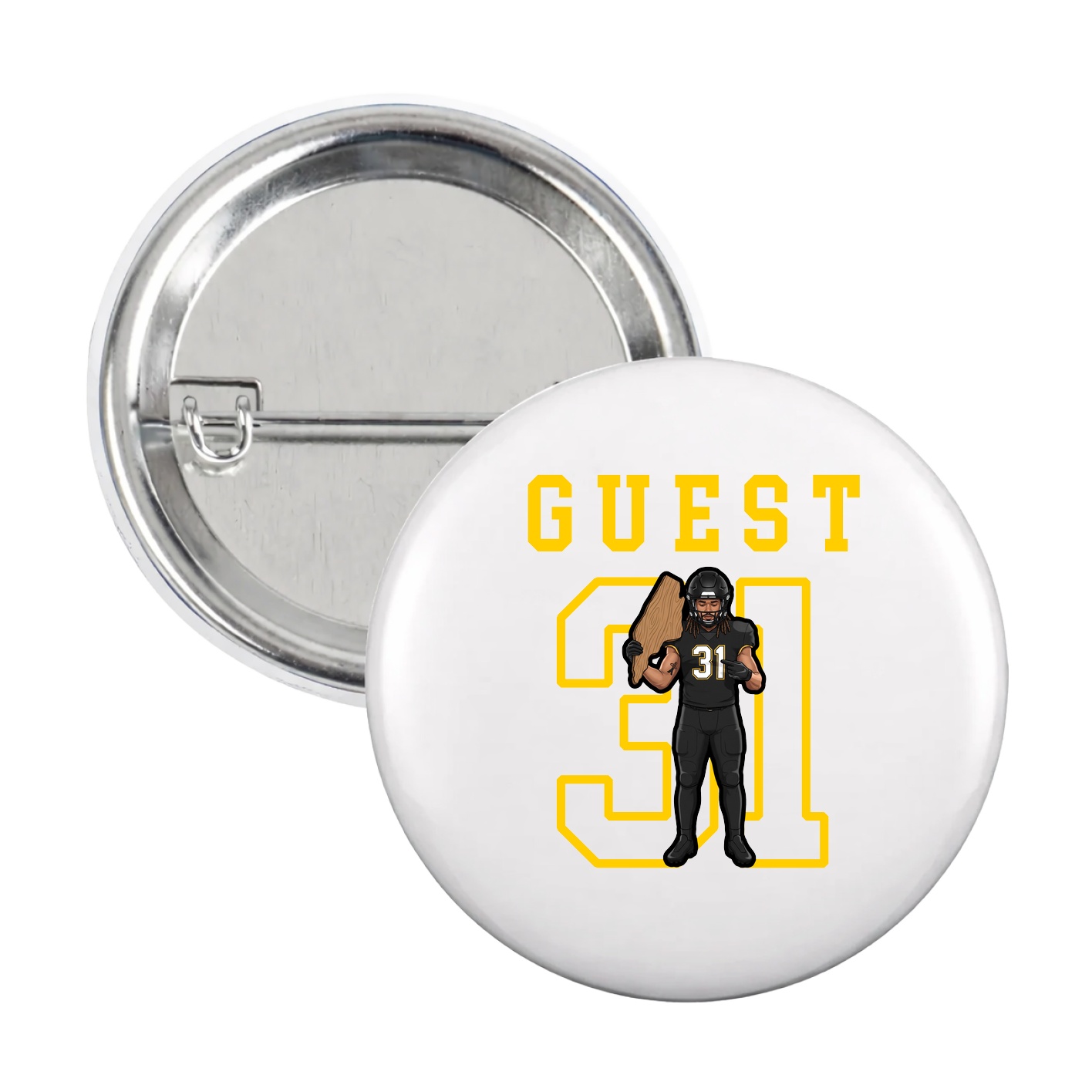 Game Day Button — Shirsey in White