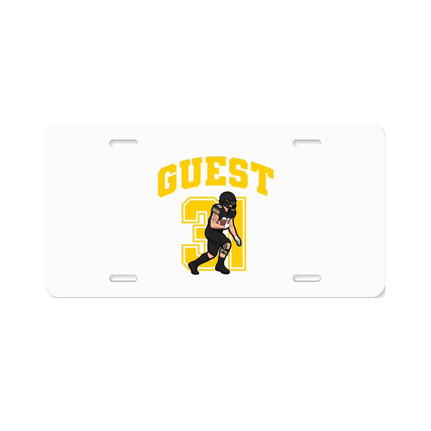 License Plate — Number in Classic