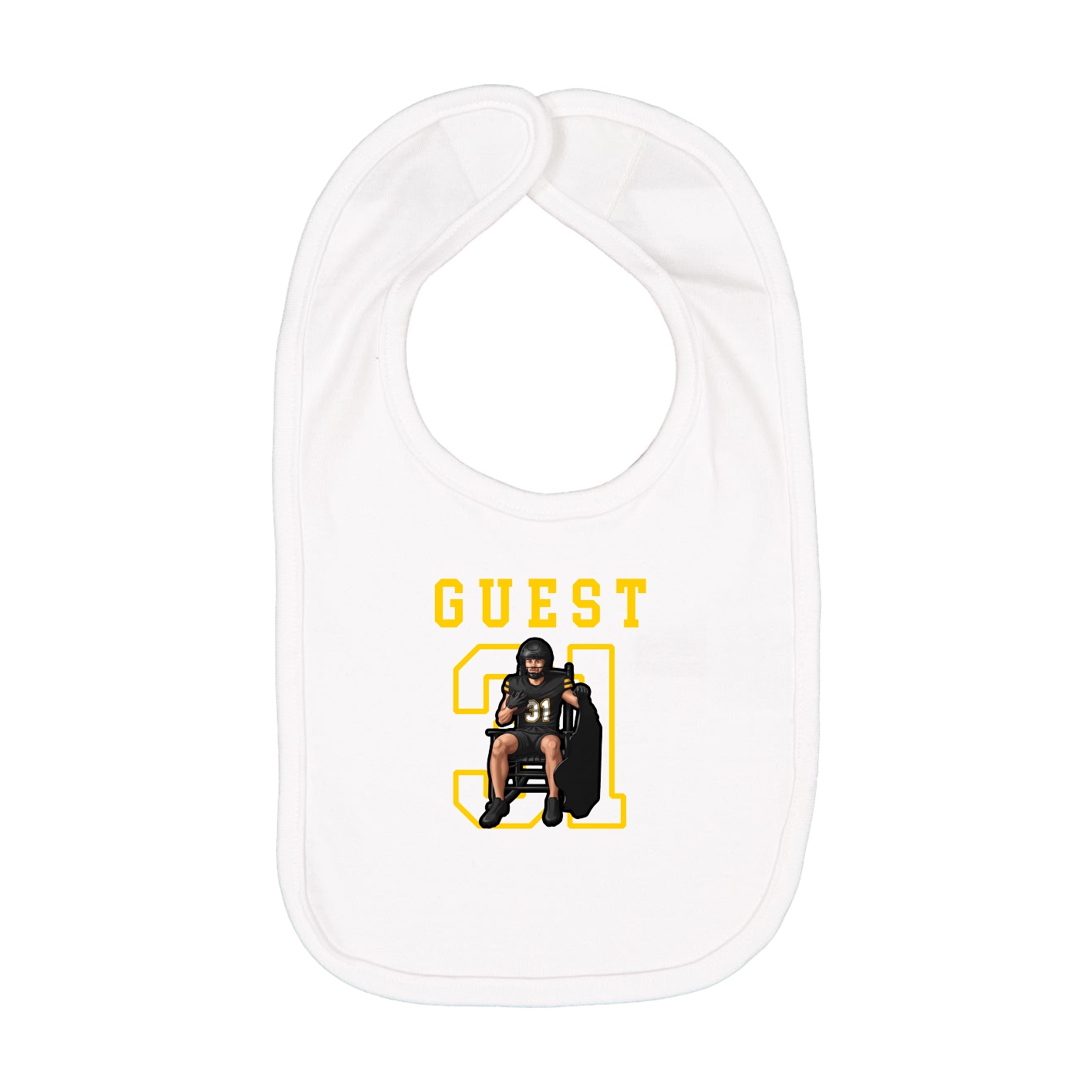Infant Bib — Shirsey in White