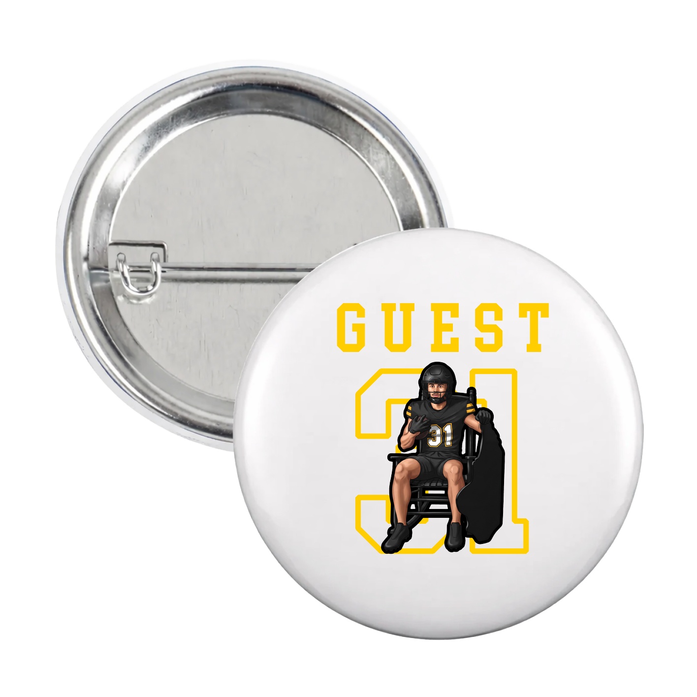 Game Day Button — Shirsey in White