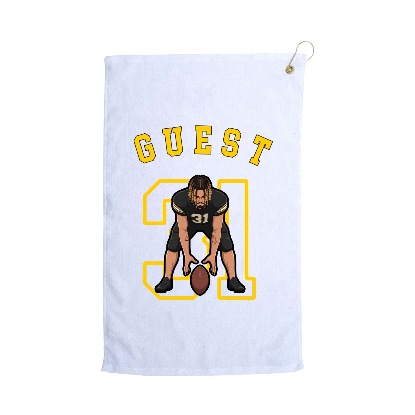 Golf Towel — Shirsey Arch in White