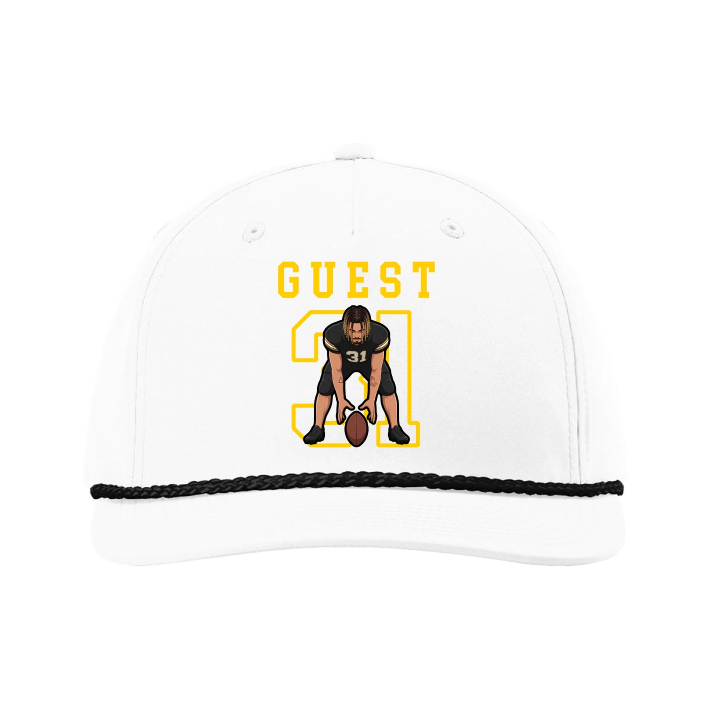 Five-Panel Classic Rope Cap — Shirsey in White