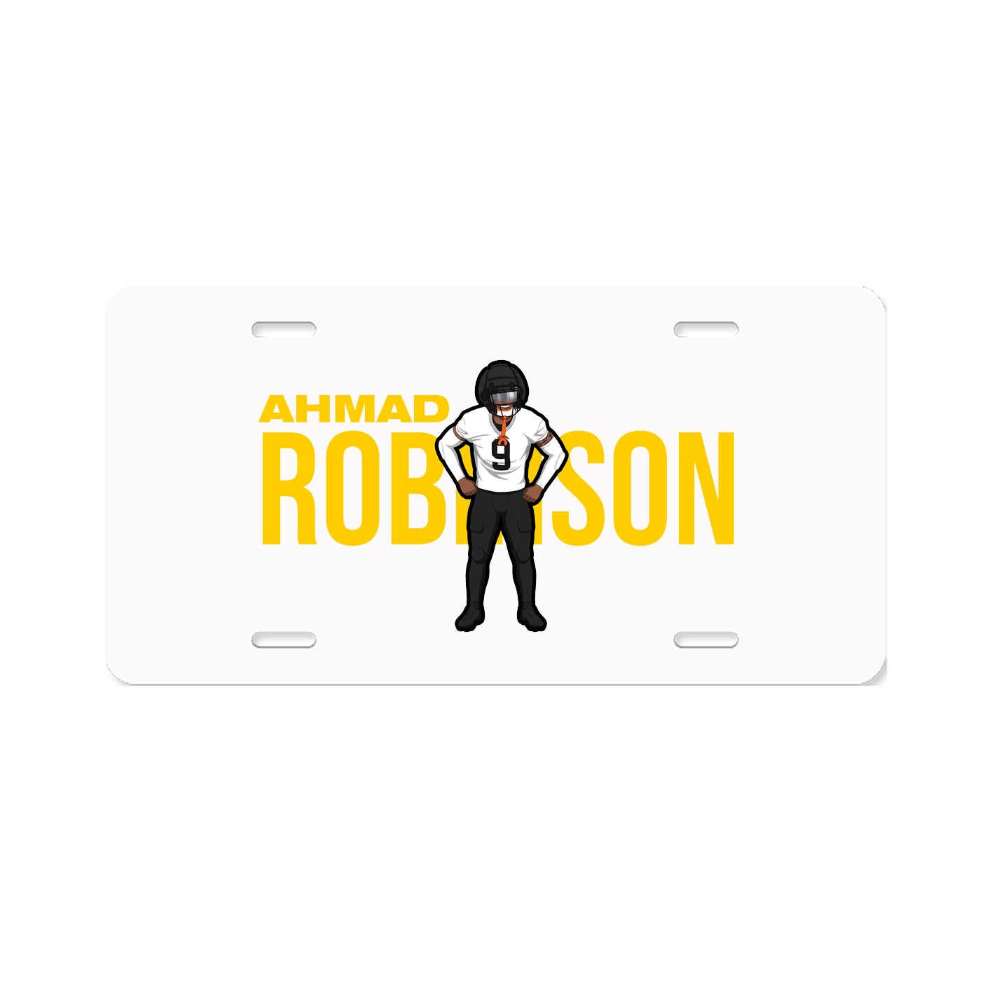 License Plate — Player Name in Classic