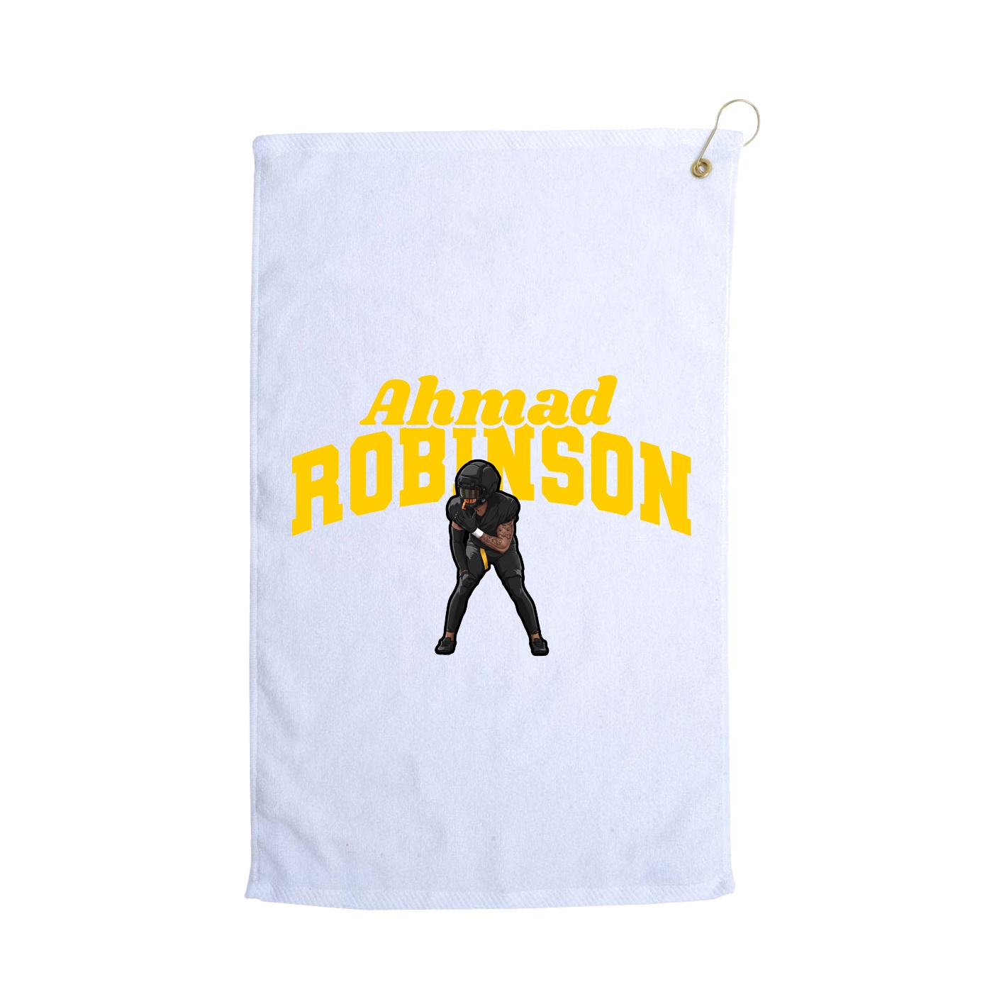 Golf Towel — Signature Arch in White