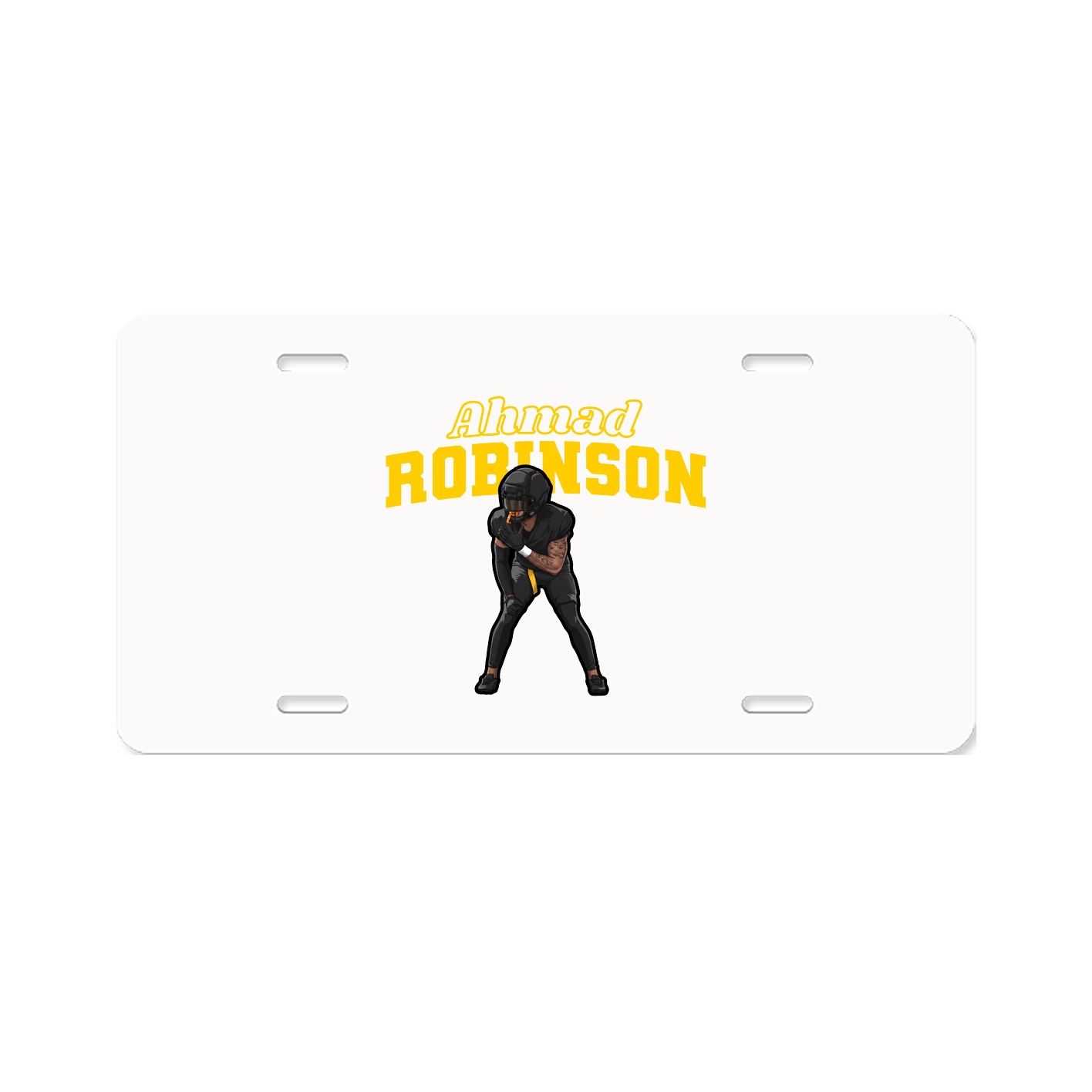 License Plate — Name Arch in Classic